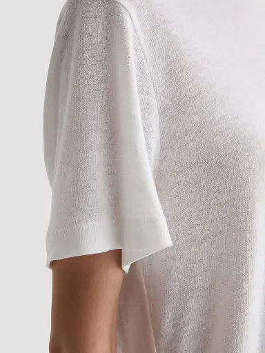 AG Jeans Women's Charli Crewneck T-Shirt - Powder | Thumbnail 6 AG Jeans Women's Charli Crewneck T-Shirt - Powder | Thumbnail 6
