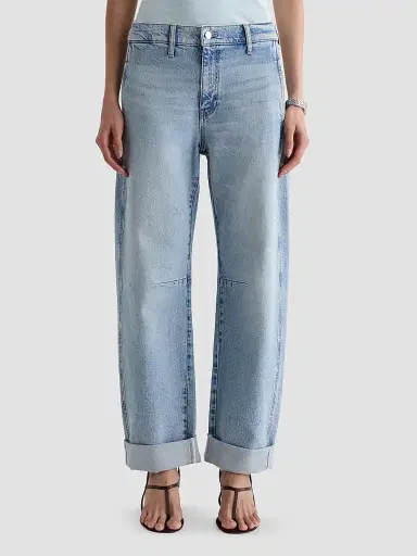 AG Jeans Women's Mercer Barrel-Leg Jeans - Highway 29 - Size 32 | Thumbnail 4 AG Jeans Women's Mercer Barrel-Leg Jeans - Highway 29 - Size 32 | Thumbnail 4