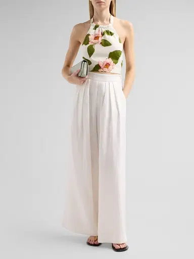 Cara Cara Women's Dahlia Floral Halter Top - Lotus | Thumbnail 2 Cara Cara Women's Dahlia Floral Halter Top - Lotus | Thumbnail 2