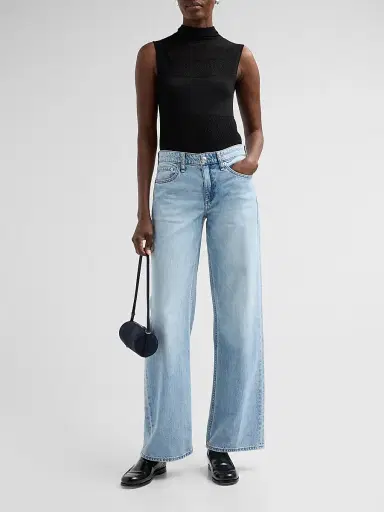 rag & bone Women's Cam Featherweight Straight-Leg Jeans - Moon - Size 32 | Thumbnail 2 rag & bone Women's Cam Featherweight Straight-Leg Jeans - Moon - Size 32 | Thumbnail 2