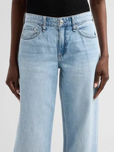 rag & bone Women's Cam Featherweight Straight-Leg Jeans - Moon - Size 32 | Thumbnail 5 rag & bone Women's Cam Featherweight Straight-Leg Jeans - Moon - Size 32 | Thumbnail 5