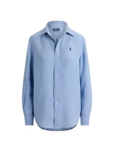 Polo Ralph Lauren Women's Linen Classic-Fit Button-Front Shirt - Summer Blue | Thumbnail 1 Polo Ralph Lauren Women's Linen Classic-Fit Button-Front Shirt - Summer Blue | Thumbnail 1
