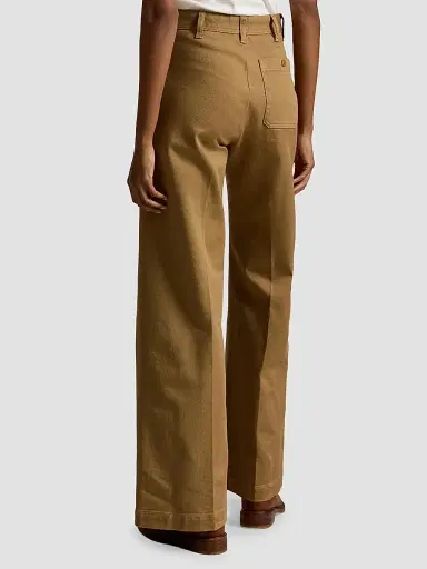 Polo Ralph Lauren Women's Beaton Stretch Cotton Pants - Tan | Thumbnail 3 Polo Ralph Lauren Women's Beaton Stretch Cotton Pants - Tan | Thumbnail 3