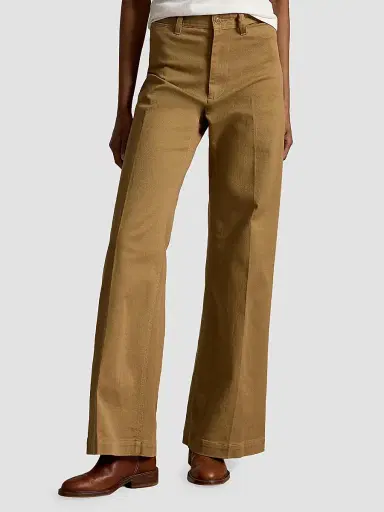 Polo Ralph Lauren Women's Beaton Stretch Cotton Pants - Tan | Thumbnail 4 Polo Ralph Lauren Women's Beaton Stretch Cotton Pants - Tan | Thumbnail 4