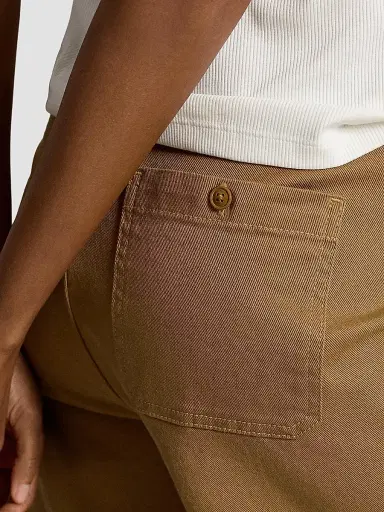 Polo Ralph Lauren Women's Beaton Stretch Cotton Pants - Tan | Thumbnail 5 Polo Ralph Lauren Women's Beaton Stretch Cotton Pants - Tan | Thumbnail 5