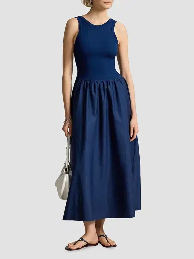 Polo Ralph Lauren Women's Ponte-Bodice Sleeveless Maxi Dress - East Side Royal - Size XS | Thumbnail 2 Polo Ralph Lauren Women's Ponte-Bodice Sleeveless Maxi Dress - East Side Royal - Size XS | Thumbnail 2