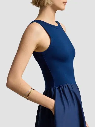 Polo Ralph Lauren Women's Ponte-Bodice Sleeveless Maxi Dress - East Side Royal - Size XS | Thumbnail 5 Polo Ralph Lauren Women's Ponte-Bodice Sleeveless Maxi Dress - East Side Royal - Size XS | Thumbnail 5