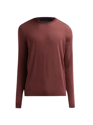 Kiton Men's Fine-Gauge Wool Knit Crewneck Sweater | Thumbnail 1 Kiton Men's Fine-Gauge Wool Knit Crewneck Sweater | Thumbnail 1