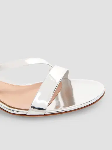 Gianvito Rossi Women's Betsey 45MM Metallic Leather Sandals - Silver | Thumbnail 5 Gianvito Rossi Women's Betsey 45MM Metallic Leather Sandals - Silver | Thumbnail 5