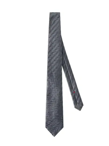 Brunello Cucinelli Men's Silk Chevron Tie | Thumbnail 1 Brunello Cucinelli Men's Silk Chevron Tie | Thumbnail 1