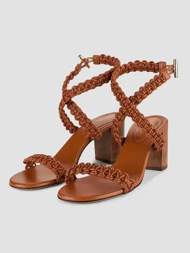 Gianvito Rossi Women's 70MM Woven Leather Sandals - Sedona | Thumbnail 2 Gianvito Rossi Women's 70MM Woven Leather Sandals - Sedona | Thumbnail 2