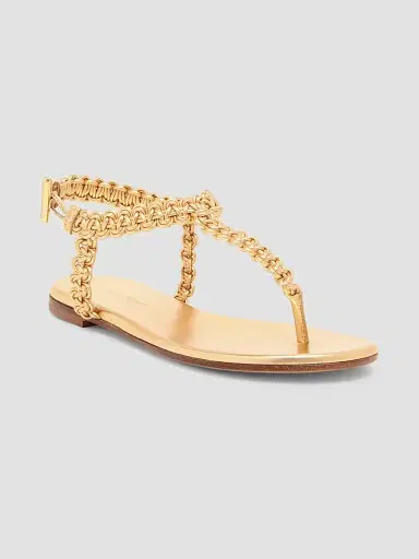 Gianvito Rossi Women's Woven Leather Flat Sandals - Meko Mekong | Thumbnail 2 Gianvito Rossi Women's Woven Leather Flat Sandals - Meko Mekong | Thumbnail 2
