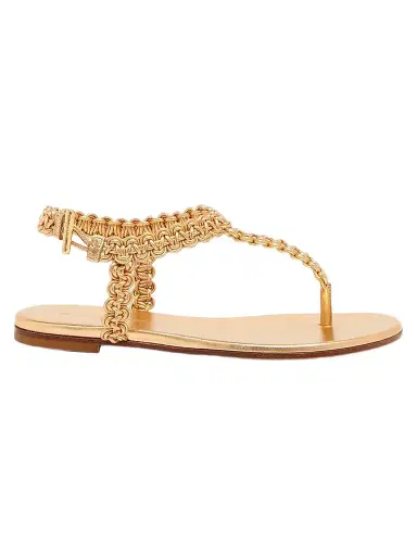 Gianvito Rossi Women's Woven Leather Flat Sandals - Meko Mekong | Thumbnail 1 Gianvito Rossi Women's Woven Leather Flat Sandals - Meko Mekong | Thumbnail 1