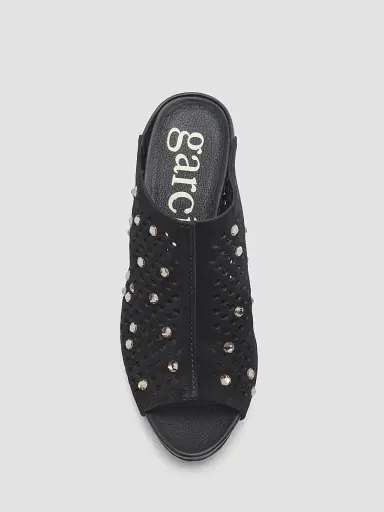 PEDRO GARCIA Women's Waldina Embellished 75MM Suede Mules | Thumbnail 5 PEDRO GARCIA Women's Waldina Embellished 75MM Suede Mules | Thumbnail 5
