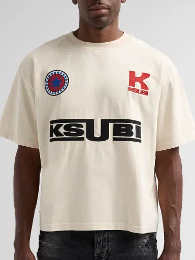 Ksubi Men's Zoom Ekcess Logo T-Shirt - Natural | Thumbnail 5 Ksubi Men's Zoom Ekcess Logo T-Shirt - Natural | Thumbnail 5