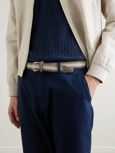 Anderson's Suede-Trimmed Woven Cord Belt | Thumbnail 3 Anderson's Suede-Trimmed Woven Cord Belt | Thumbnail 3