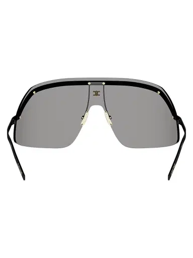 CELINE Women's Morning Shade Shield Sunglasses - Shiny Black Smoke | Thumbnail 5 CELINE Women's Morning Shade Shield Sunglasses - Shiny Black Smoke | Thumbnail 5