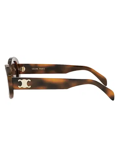 CELINE Women's Triomphe 52MM Oval Sunglasses - Blonde Havana Brown | Thumbnail 3 CELINE Women's Triomphe 52MM Oval Sunglasses - Blonde Havana Brown | Thumbnail 3