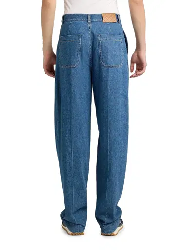 Bottega Veneta Men's Atlantic Blue Straight Jeans | Thumbnail 5 Bottega Veneta Men's Atlantic Blue Straight Jeans | Thumbnail 5