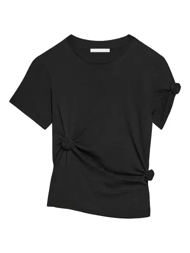 Helmut Lang Women's Knot Baby T-Shirt - Black - Size Large | Thumbnail 1 Helmut Lang Women's Knot Baby T-Shirt - Black - Size Large | Thumbnail 1