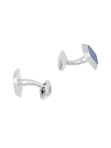 Tateossian Men's Lapis & Rhodium-Plated Sterling Silver Signature Octagon Cufflinks - Blue | Thumbnail 2 Tateossian Men's Lapis & Rhodium-Plated Sterling Silver Signature Octagon Cufflinks - Blue | Thumbnail 2