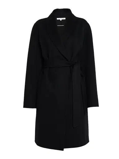 Sofia Cashmere Women's Double-Face Wool-Cashmere Wrap Coat - Black | Thumbnail 1 Sofia Cashmere Women's Double-Face Wool-Cashmere Wrap Coat - Black | Thumbnail 1