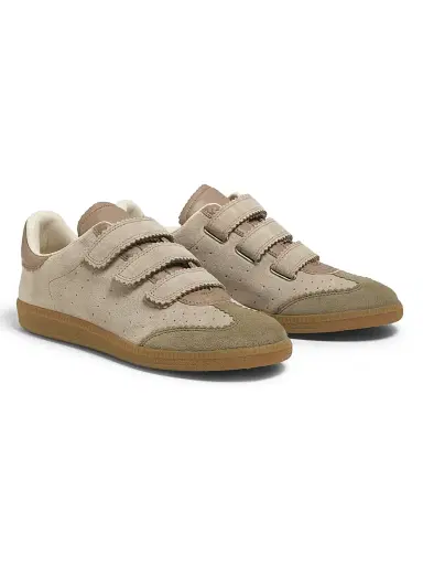 Isabel Marant Women's Beth Suede Low-Top Sneakers - Taupe - Size 6 | Thumbnail 2 Isabel Marant Women's Beth Suede Low-Top Sneakers - Taupe - Size 6 | Thumbnail 2