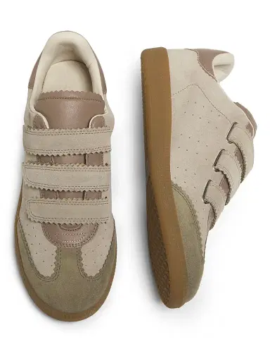 Isabel Marant Women's Beth Suede Low-Top Sneakers - Taupe - Size 6 | Thumbnail 4 Isabel Marant Women's Beth Suede Low-Top Sneakers - Taupe - Size 6 | Thumbnail 4