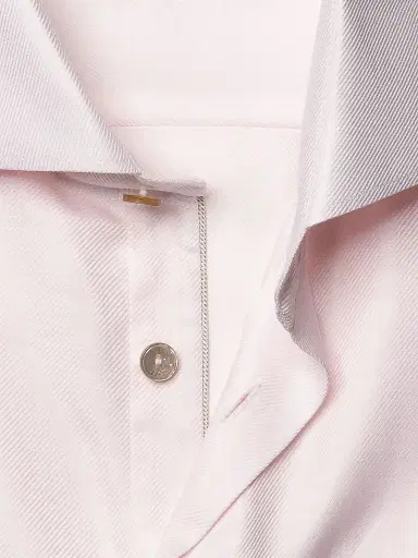 Eton Men's Contemporary Fit Textured Cotton-Linen Shirt - Pink | Thumbnail 8 Eton Men's Contemporary Fit Textured Cotton-Linen Shirt - Pink | Thumbnail 8