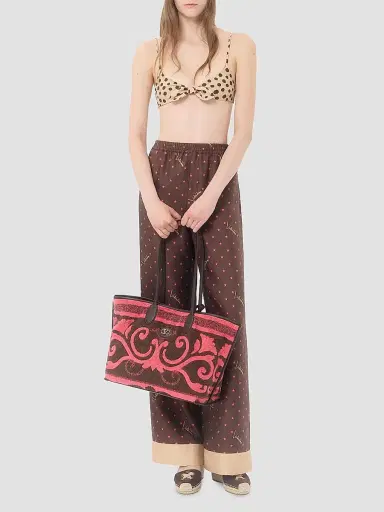 Valentino Garavani Women's Lycra Swimsuit in Plus De Pois Dalmata Polka Dot - Beige Chocolate | Thumbnail 2 Valentino Garavani Women's Lycra Swimsuit in Plus De Pois Dalmata Polka Dot - Beige Chocolate | Thumbnail 2