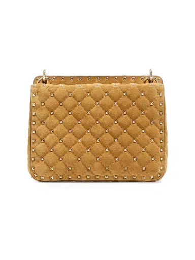 Valentino Garavani Women's Rockstud Spike Suede Shoulder Bag - Havana Beige | Thumbnail 4 Valentino Garavani Women's Rockstud Spike Suede Shoulder Bag - Havana Beige | Thumbnail 4