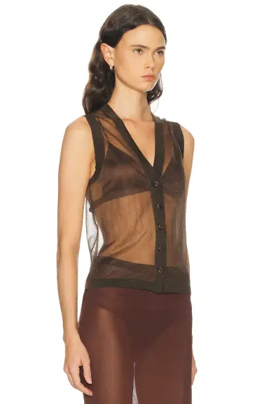 RENGGLI Sheer Knit Vest | Thumbnail 2 RENGGLI Sheer Knit Vest | Thumbnail 2