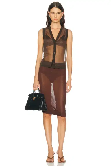 RENGGLI Sheer Knit Vest | Thumbnail 4 RENGGLI Sheer Knit Vest | Thumbnail 4