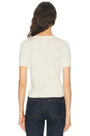 RENGGLI Silk Cashmere V-Neck Knit Tee | Thumbnail 3 RENGGLI Silk Cashmere V-Neck Knit Tee | Thumbnail 3