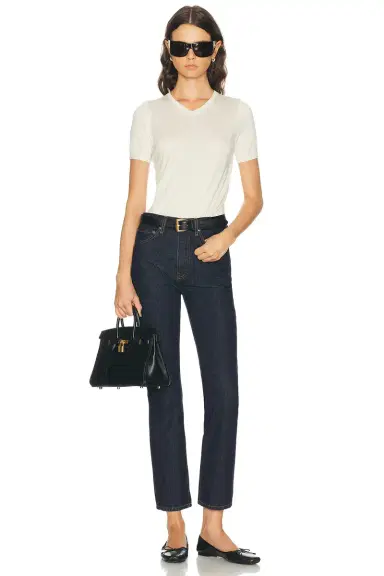 RENGGLI Silk Cashmere V-Neck Knit Tee | Thumbnail 4 RENGGLI Silk Cashmere V-Neck Knit Tee | Thumbnail 4