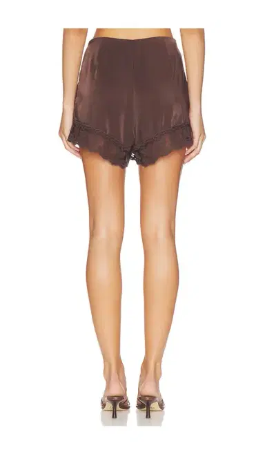 Bardot Bonita Satin Lace Trim Short | Thumbnail 4 Bardot Bonita Satin Lace Trim Short | Thumbnail 4