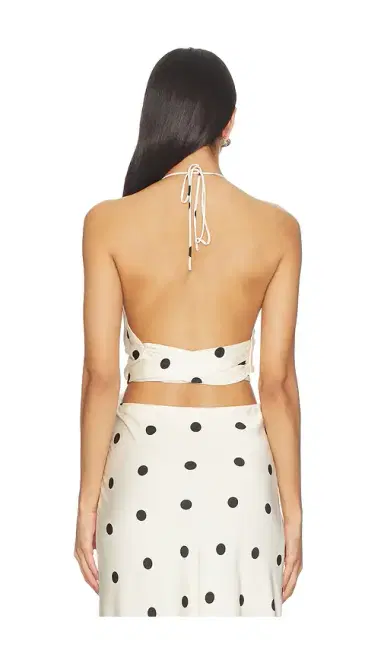 Bardot Pheobe Satin Halter Tie Top | Thumbnail 3 Bardot Pheobe Satin Halter Tie Top | Thumbnail 3