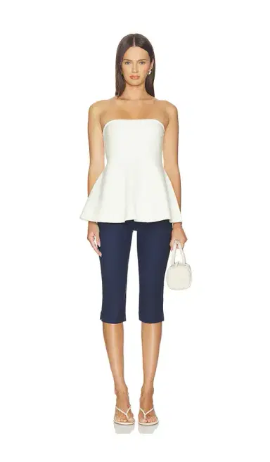 Aligne Amy Knitted Bandeau Peplum Top | Thumbnail 4 Aligne Amy Knitted Bandeau Peplum Top | Thumbnail 4