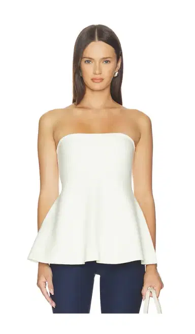 Aligne Amy Knitted Bandeau Peplum Top | Thumbnail 1 Aligne Amy Knitted Bandeau Peplum Top | Thumbnail 1