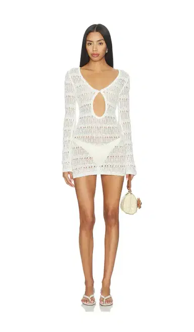 superdown Franny Crochet Mini Dress | Thumbnail 1 superdown Franny Crochet Mini Dress | Thumbnail 1