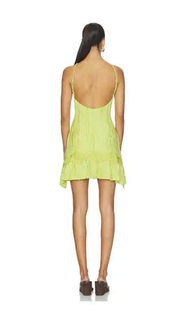 Yellow The Label Banyan Textured Mini Dress | Thumbnail 3 Yellow The Label Banyan Textured Mini Dress | Thumbnail 3