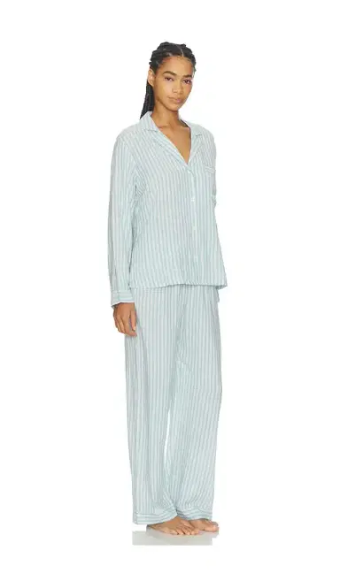 eberjey Nautico Long Pajama Set | Thumbnail 2 eberjey Nautico Long Pajama Set | Thumbnail 2
