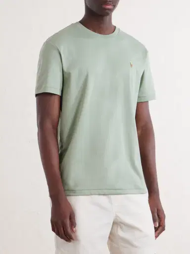 Polo Ralph Lauren Logo-Embroidered Cotton-Jersey T-Shirt - Men | Thumbnail 3 Polo Ralph Lauren Logo-Embroidered Cotton-Jersey T-Shirt - Men | Thumbnail 3