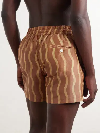 Frescobol Carioca La Marzocco Rio Straight-Leg Mid-Length Printed Swim Shorts - Men | Thumbnail 3 Frescobol Carioca La Marzocco Rio Straight-Leg Mid-Length Printed Swim Shorts - Men | Thumbnail 3