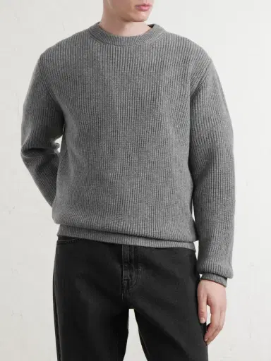 Canali Ribbed Wool and Cashmere-Blend Sweater - Men | Thumbnail 3 Canali Ribbed Wool and Cashmere-Blend Sweater - Men | Thumbnail 3