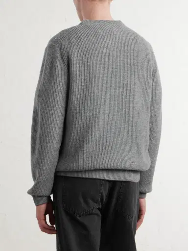 Canali Ribbed Wool and Cashmere-Blend Sweater - Men | Thumbnail 4 Canali Ribbed Wool and Cashmere-Blend Sweater - Men | Thumbnail 4