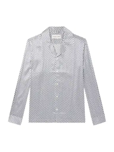 Frescobol Carioca Safra Camp-Collar Printed Silk-Satin Shirt - Men | Thumbnail 1 Frescobol Carioca Safra Camp-Collar Printed Silk-Satin Shirt - Men | Thumbnail 1