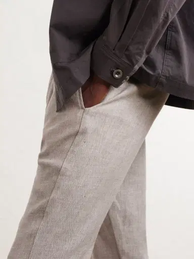 Frescobol Carioca Oscar Straight-Leg Linen and Cotton-Blend Drawstring Trousers - Men | Thumbnail 5 Frescobol Carioca Oscar Straight-Leg Linen and Cotton-Blend Drawstring Trousers - Men | Thumbnail 5