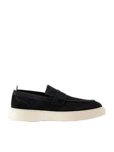 Officine Creative Frame 001 Suede Penny Loafers - Men | Thumbnail 1 Officine Creative Frame 001 Suede Penny Loafers - Men | Thumbnail 1