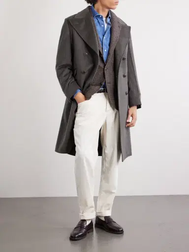 Brunello Cucinelli Houndstooth Cashmere Blazer - Men | Thumbnail 2 Brunello Cucinelli Houndstooth Cashmere Blazer - Men | Thumbnail 2